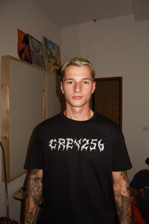 Tričko "Grey256" chrome, černé