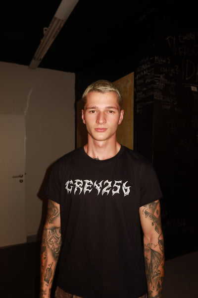 Tričko "Grey256" chrome, černé