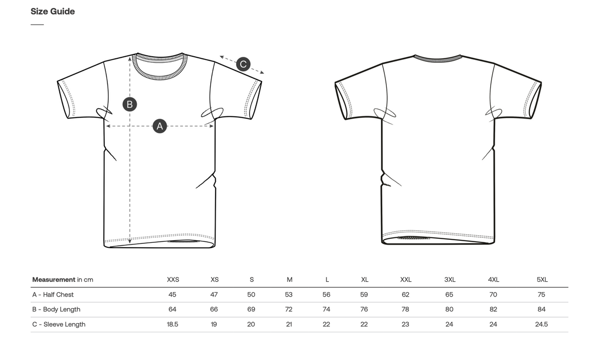 Size guide